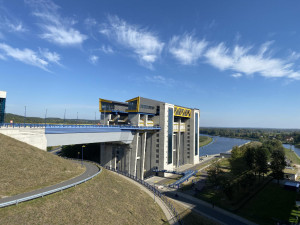 das neue Schiffshebewerk in Niederfinow